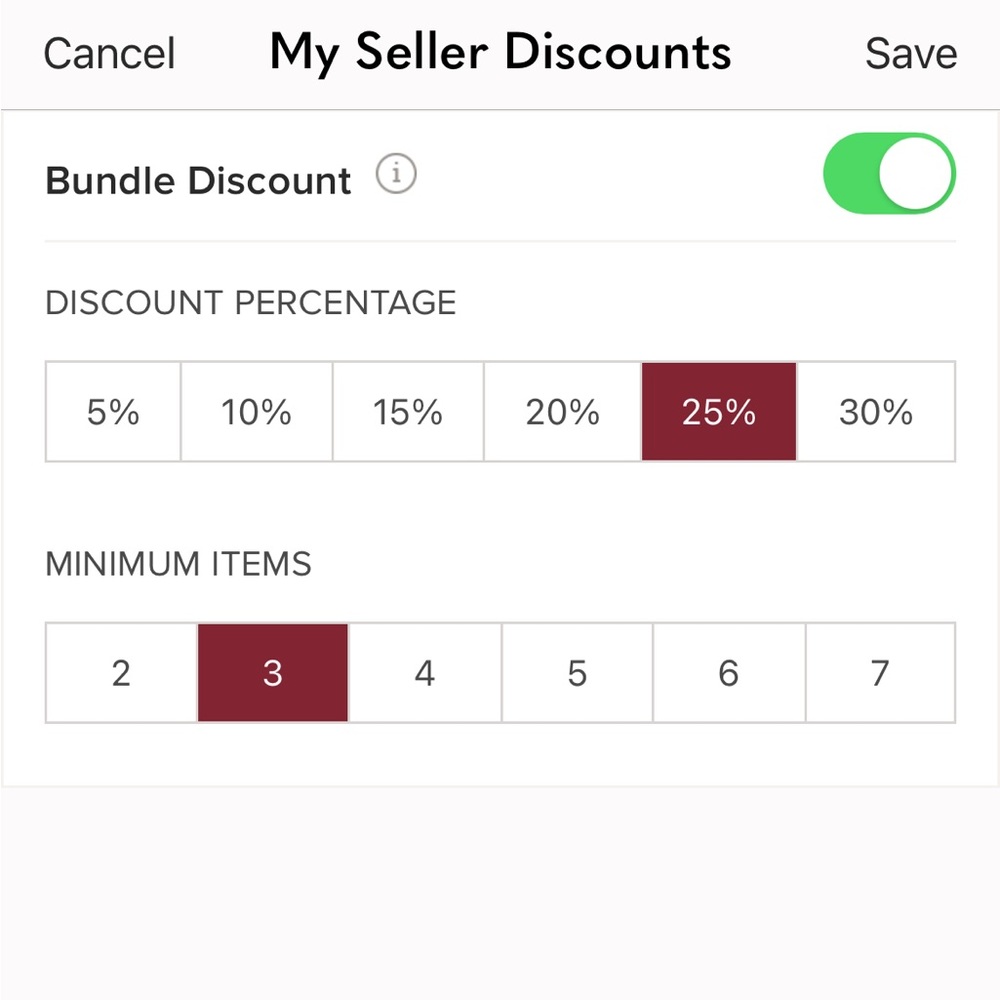 BUNDLE DISCOUNTS